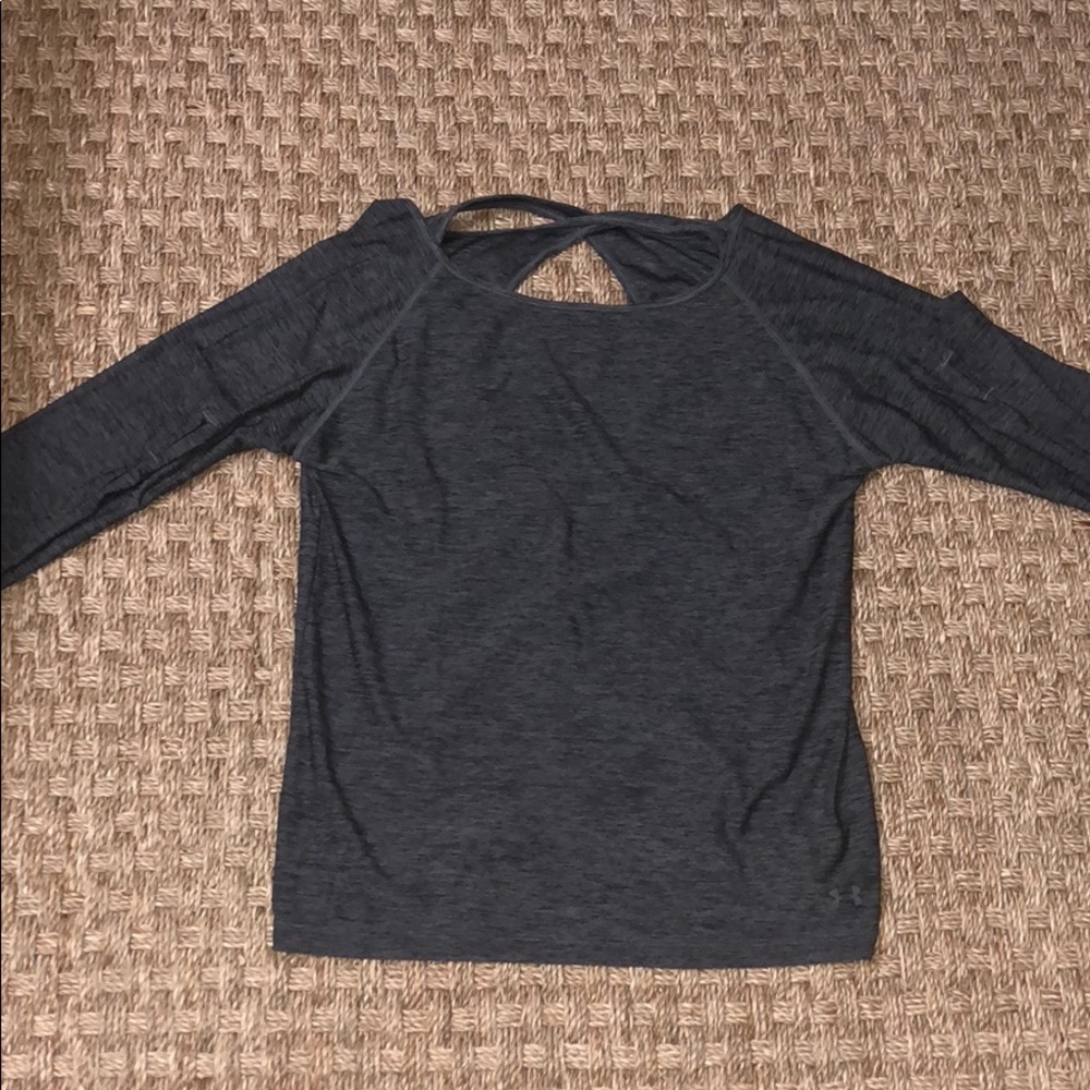 Under Armour long sleeve & open back workout shirt